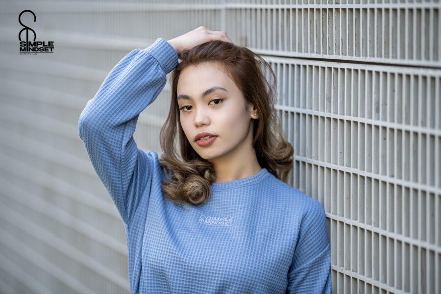 SM Waffle long sleeves crop top