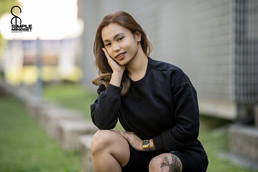 SM Waffle long sleeves crop top