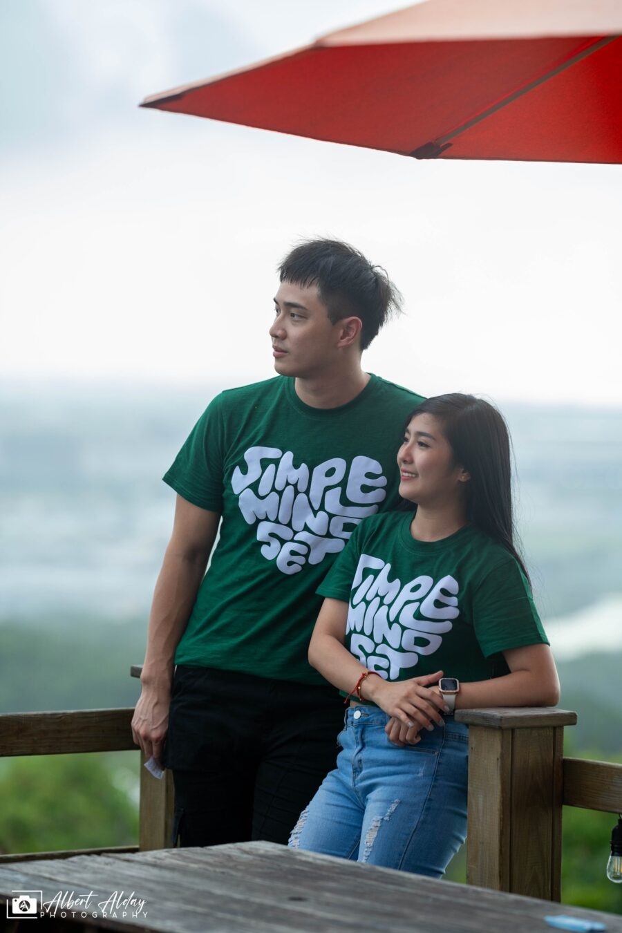 SIMPLE MINDSET LYCRA HEART LONG TEE AND CROPPED TOP