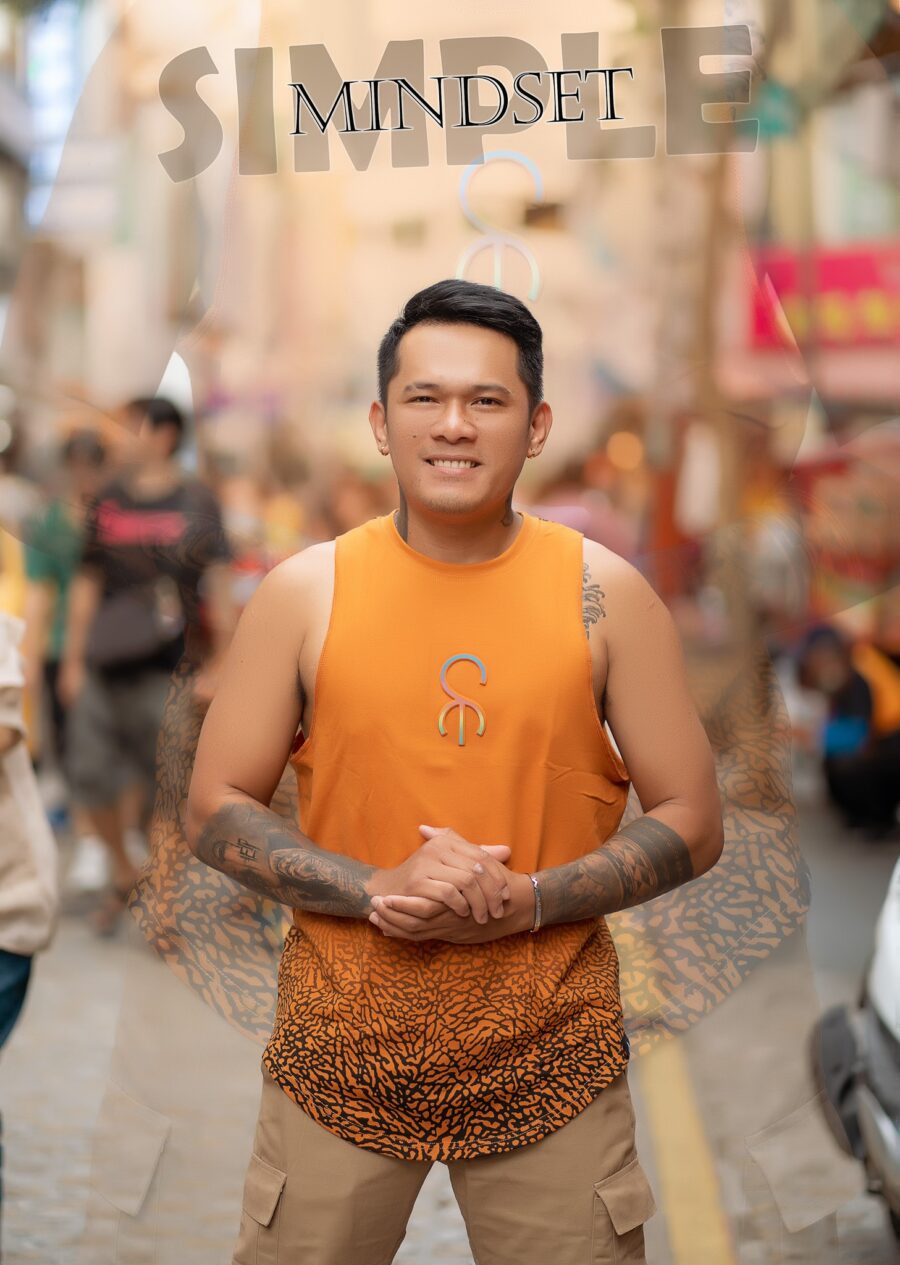 SIMPLE MINDSET FADED MUSCLE TANK (FOR HIM)