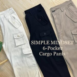 SIMPLE MINDSET 6 POCKET CARGO PANTS