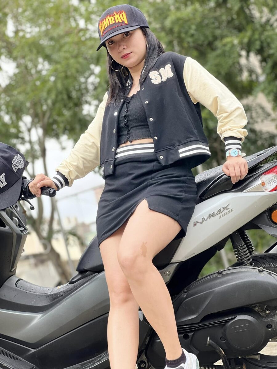 SIMPLE MINDSET CROPTOP VARSITY COORDS WITH SKIRT