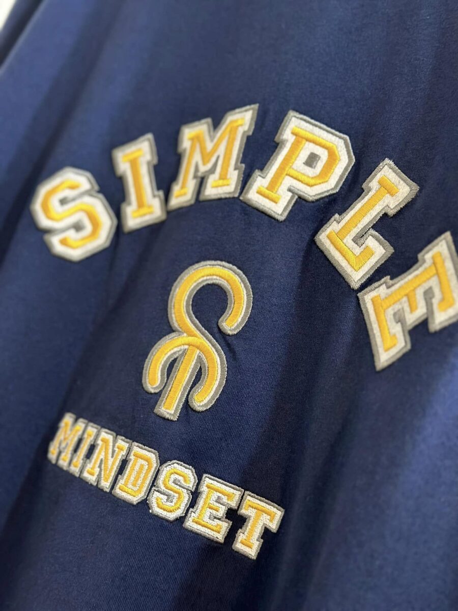 SIMPLE MINDSET EMBROIDERED SHIRT