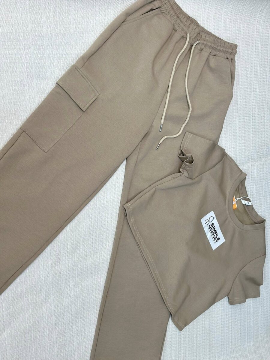 SIMPLE MINDSET CROPTOP+CARGO COORDS