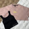 SIMPLE MINDSET 2 IN 1 CROPPED TOP