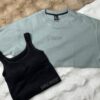 SIMPLE MINDSET 2 IN 1 CROPPED TOP