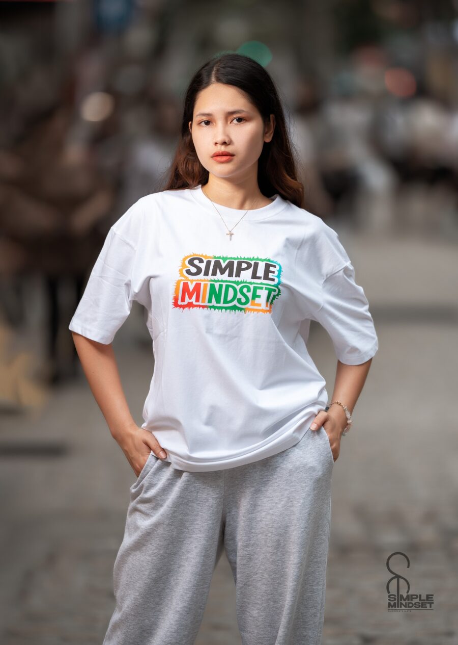 SIMPLE MINDSET SLOGAN SHIRT