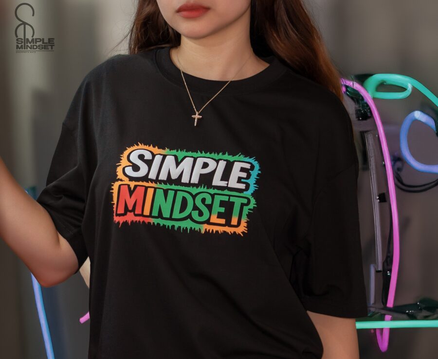 SIMPLE MINDSET SLOGAN SHIRT