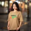 SIMPLE MINDSET SLOGAN SHIRT