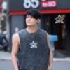 SM ACID WASH MUSCLE TUNK TEE